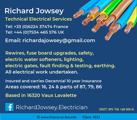 Richard Jowsey Electrician France